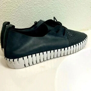 Midas black leather sneakers, hardly worn size 39 (8)